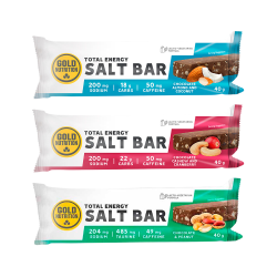 GoldNutrition Total Energy Salt Bar Sample Pack with 15 Energy Bars