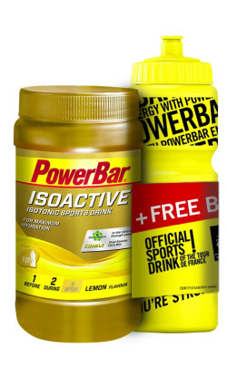 PowerBar IsoActive 600 grams  + Free Bidon
