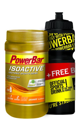 PowerBar IsoActive 600 grams  + Free Bidon