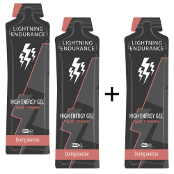 Lightning Endurance High Energy Gel - 60 ml - 9 + 1 Free