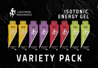 Lightning Endurance Isotonic Energy Gel Variety Pack - 8 x 60 ml (Best Before Date: 18-June-2023)
