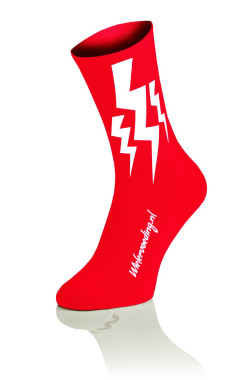 Lightning Socks Red